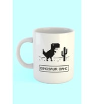 Dinosaur Game Baskılı Kahve Kupası