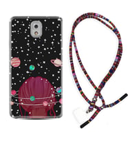 Samsung Note 3 4 5 8 9 20 Ultra 10 Lite Kılıf Boyun Asklı Rasta Silikon Space Woman 1311