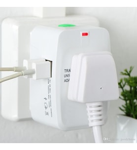 QASUL  Usb Şarjlı Seyahat Adaptörü Amerika Ingiltere Avustralya Çin Arabistan Umre Fiş Priz Dönüştürücü