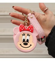 Minnie Mouse Bozuk Para Cüzdanı Anahtarlık PEMBE