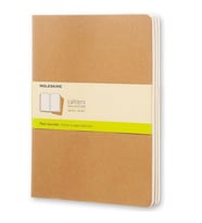 Moleskine Chair 3 lü Defter Kraft (Çizgisiz - 19x25)