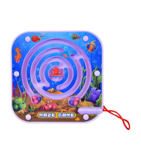 Maze Game Labirent Oyunu Mıknatıs Kalemli Mor YB3249