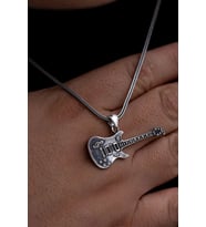 Vog Gitar Enstrüman Rock Pop Gitar 925 Ayar Gümüş Sevgiliye Eşe Babaya Arkadaşa Hediye Kolye