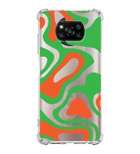 Xiaomi Poco X3 Köşe Korumalı Antişok Kapak Renkli Desen Tasarımlı Şeffaf Silikon Kılıf