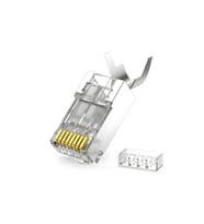 M118XF Cat 7 jack/30Gbps’ye kadar Hız-10Adet-Nikel kaplı koruma/Cat7 CAT6A Soket-Cat7 rj45 konnektör