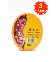 Bıttım Özlü Süngerli Sabun Banyo Duş Sabunu 120 G x 3 Adet