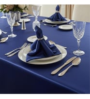 FINEZAA1602 - 8690000083442 - Kristal Monoray Kumaş İndigo Sofra Takımı 8 Kişilik 160x220 Cm 17prç. - 1602 (Standart)
