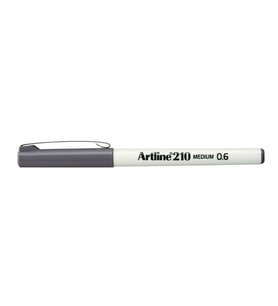 Artline 210N Keçe Uçlu Yazı Kalemi 0,6mm Gri 