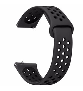 Microsonic Xiaomi AmazFit GTR 42mm Rainbow Sport Band Kordon Siyah