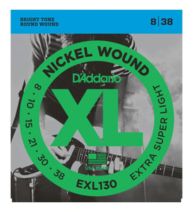 Daddario Exl130 Elektro Gitar Tel Seti, Xl, 8-38, Extra Super Light