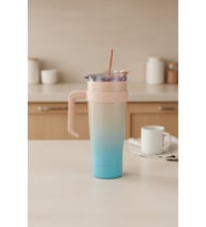 Alto Pipetli Termos Bardak Turkuaz 1000ml