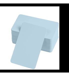 Oval Kenarlı 5x8 cm Boş Kelime Kartları 50 Adet Set