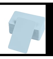 Oval Kenarlı 5x8 cm Boş Kelime Kartları 50 Adet Set