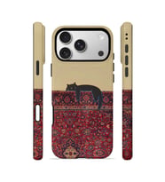 iPhone 17 Pro Max Vorian Çift Katmanlı Kılıf Persian Cat Lounge