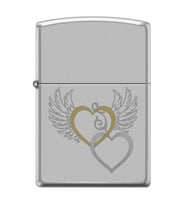 Zippo Heart Wing Design Çakmak - 205-062414