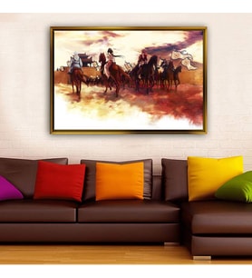 Altın Çerçeveli dekoratif tablo a1303 (Gold)
