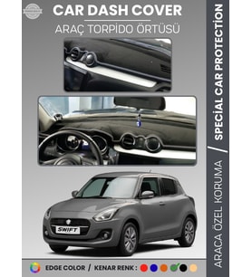 SUZUKI SWİFT (2017-2020) Torpido Örtüsü Ön Göğüs Halı Torpido Koruma Tam Uyum Kaymaz UV Koruma