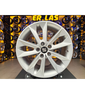 4 Adet SEAT ORIJINAL 7*16 5*100 ET43 57.1 SILVER JANT REVİZE EDİLMİŞ (Takım)