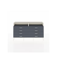 Arges Konsol 2 Raflı 8 Çekmeceli  176x30x99 Aytaşı-Antrasit
