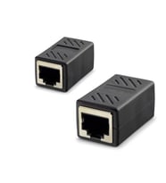 RJ45 Dişi - Dişi Uzatma Adaptörü - Siyah HDX5066