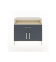 Arges Şifonyer 2 Raflı Tek Çekmeceli 2 Kapaklı 88x30x80 Aytaşı-Antrasit