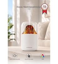 Torima Hava Nemlendirici Aroma Difüzör Renkli Işıklı Sessiz Masaüstü Hava Nemlendirici Y10 Beyaz