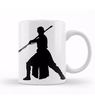 Star Wars Rey Galaxy Silhouette Cut Out 03 Kupa Bardak Porselen