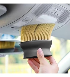 Yumuşak Kıllı Ergonomik Saplı Araç İçi Detaylı Toz Temizleme Fırçası