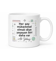 İsme Özel Perfeksiyonist Yazılı Komik Kupa Bardak Esprili Hediye