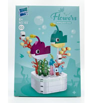 Flowers Building Block Serisi G3 Akvaryum Balıkları Blok Seti