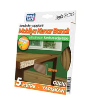 Mobilya Kenar Bandı Kendinden Yapışkanlı 18 mm 5 Metre Açık Kahve