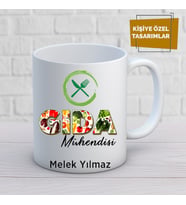gıda mühendisi özel tasarım kupa bardak