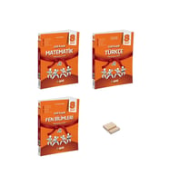LGS 8. Sınıf Gizli Kuşak Matematik Fen Bilimleri ve Türkçe Değerlendirme Föyleri (Deneme) 3lü Set