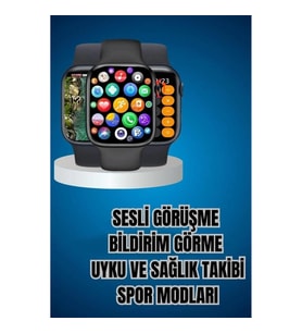 Mey İthalat® Kaliteli Akıllı Saat ve Kaliteli Bluetooth Kulaklık ANC Özelliği Uzun Pil Ömrü
