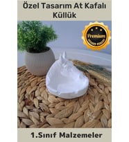 Premium Seri Elite Ürün Evinizde-Hediyelik Çok Şık Özel Tasarım At Kafalı Küllük