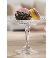 Paşabahçe mini patisserie ayaklı servis tabağı 96455 (Şeffaf)
