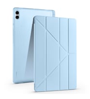 Galaxy Tab S11 Ultra Tablet Kılıf Kalem Bölmeli Standlı Lüx Smart Cover (Mavi)
