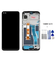 Tkgz - Oppo Realme 6 PRO Uyumlu Lcd Ekran Dokunmatik -A- Kalite ÇITALI + TAMİR SETİ