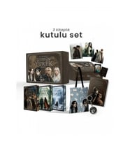 Gümüş Yürek Serisi - Üç Kitaplık Hediyeli Yan Boyamalı Kutu(Ciltli)