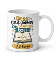 Ders Çalışıyormuş Gibi Yapanlara Kitaba Bakanlar Kupası Hediye Bardak