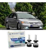 Honda Civic Vtec 2 ES7 Led Xenon Uzun Far Ampulü HB3 Access Yeni Seri Beyaz 2004-2006