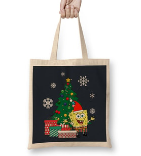 Spongebob Square Pants Christmas Tree Bez Çanta Uzun Saplı