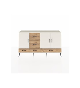 Arges Konsol 4 Raflı 5 Çekmeceli 3 Kapaklı 176x30x99 Aytaşı-Aytaşı/Çam