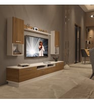 Decoraktiv Trendstyle 5220DA Mdf Tv Ünitesi Tv Sehpası - Beyaz Pera (Beyaz - Pera)