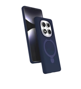 Newface Xiaomi Redmi Note 14 Pro 5G Regal Magsafe Standlı Kapak - Lacivert