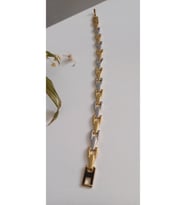 ÇELİK BİLEKLİK ERKEK  ÜNİSEKS GOLD 19 CM AYARLANABİLİR ERKEK & KADIN 14 AYAR GOLD ALTIN RENGİNDE
