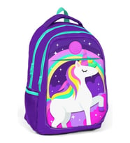 Kız Çocuk Mor Unicorn  İlk Ve Orta Okul Çantası-Yaygan Kids