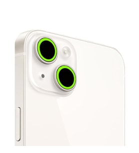 Binano Iphone 13/13 Mini Fosforlu Açık Yeşil Kamera Koruyucu