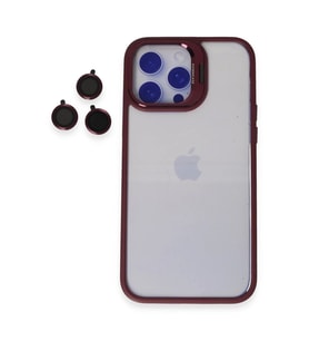 Joko Apple iPhone 14 Pro Kılıf Roblox Lens Standlı Kapak - Bordo