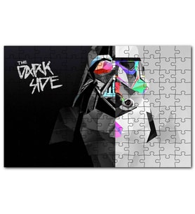Cakapuzzle Stormtrooper ve Karanlık Yüzü Puzzle Yapboz MDF (Ahşap) (120 Parça)